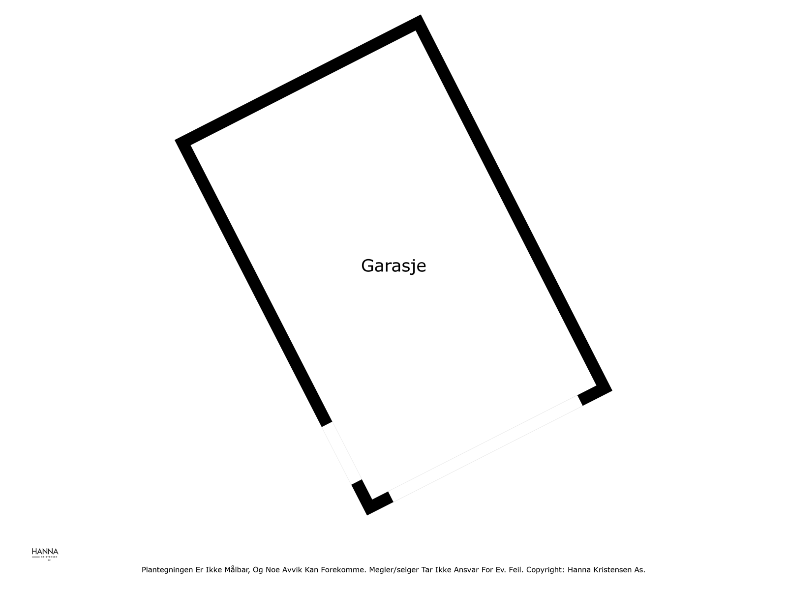 Plantegning garasje Galleribilde