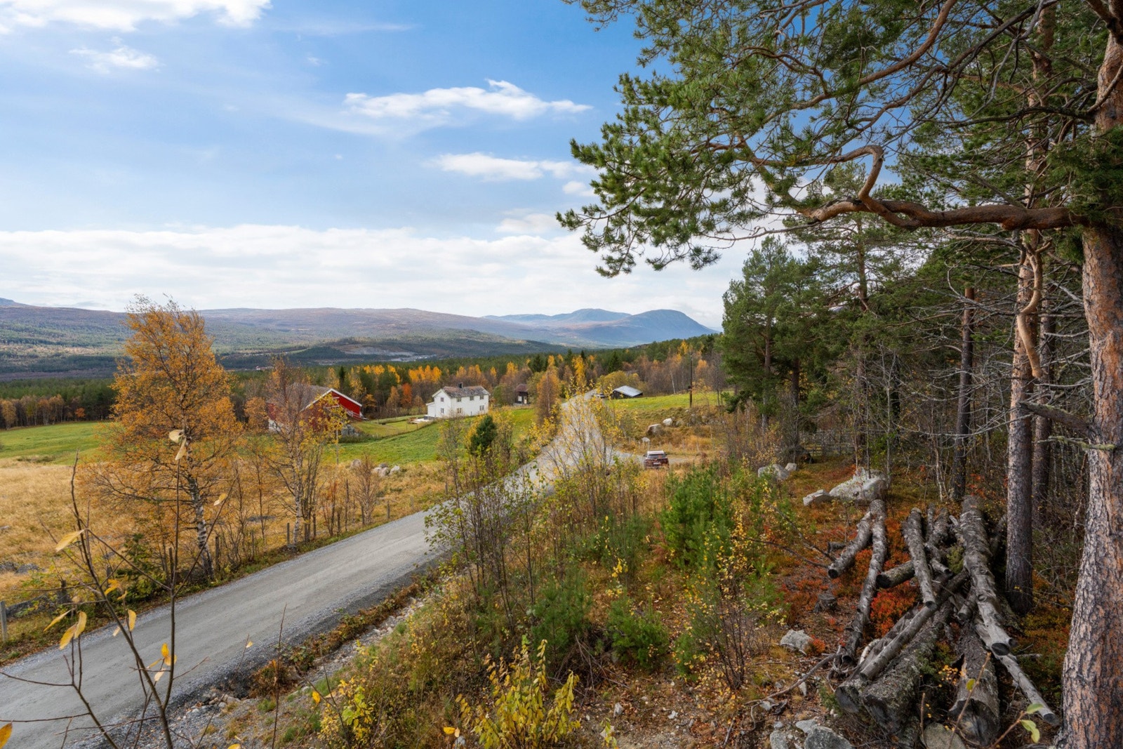 Det er enkel tilkomst rett ved Gamle Kongeveg. Galleribilde