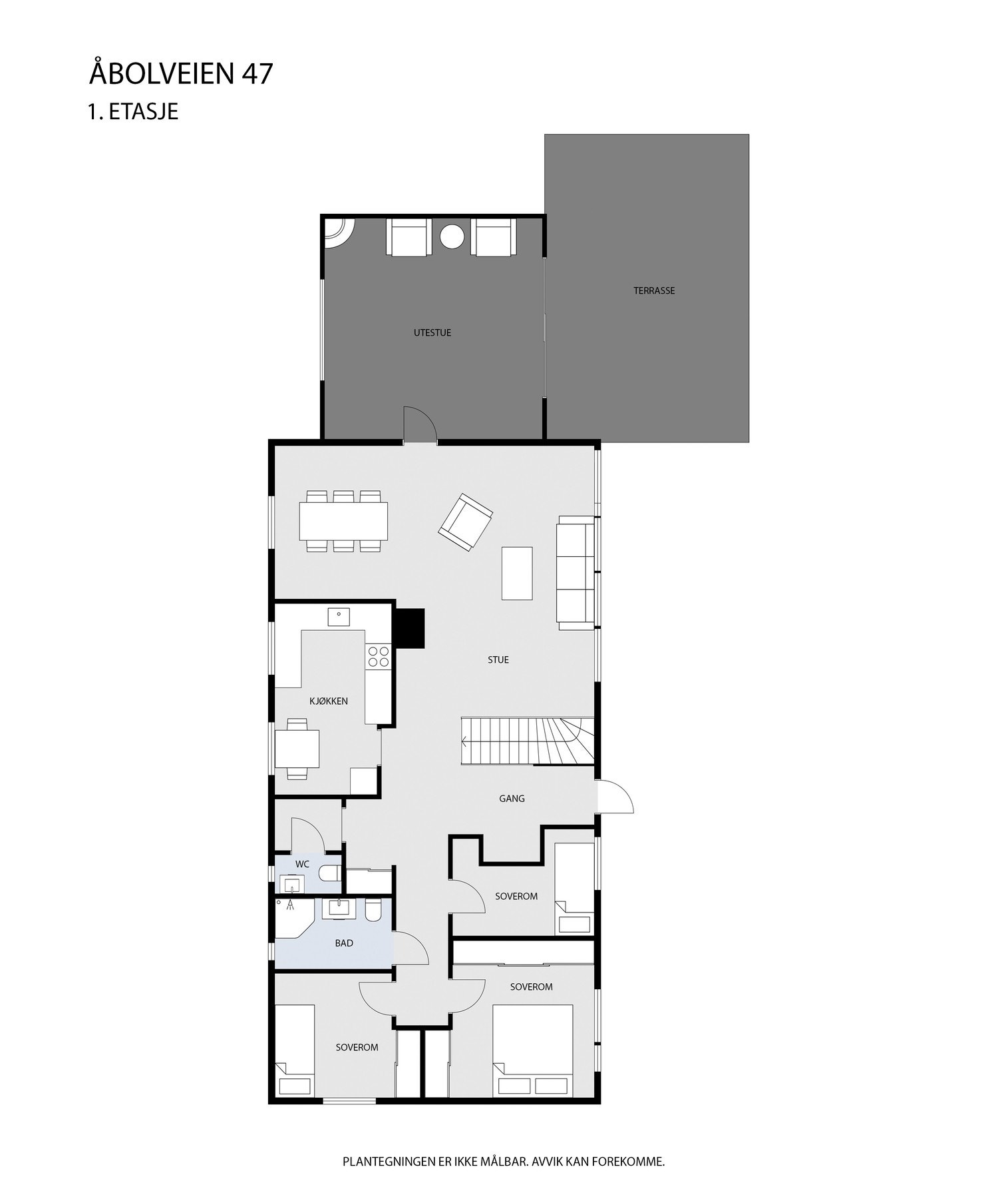 Planløsning 1. Etg Galleribilde