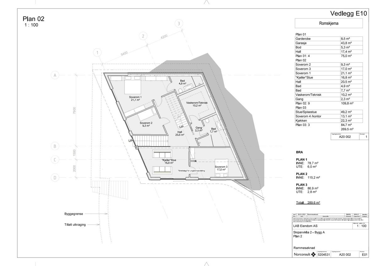 - Bygg A plantegning 2. etasje - Galleribilde