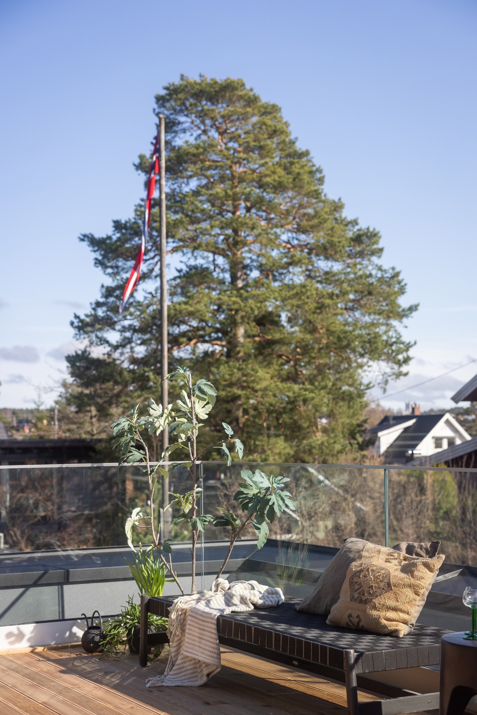 Her har du gode solforhold hele dagen. Galleribilde