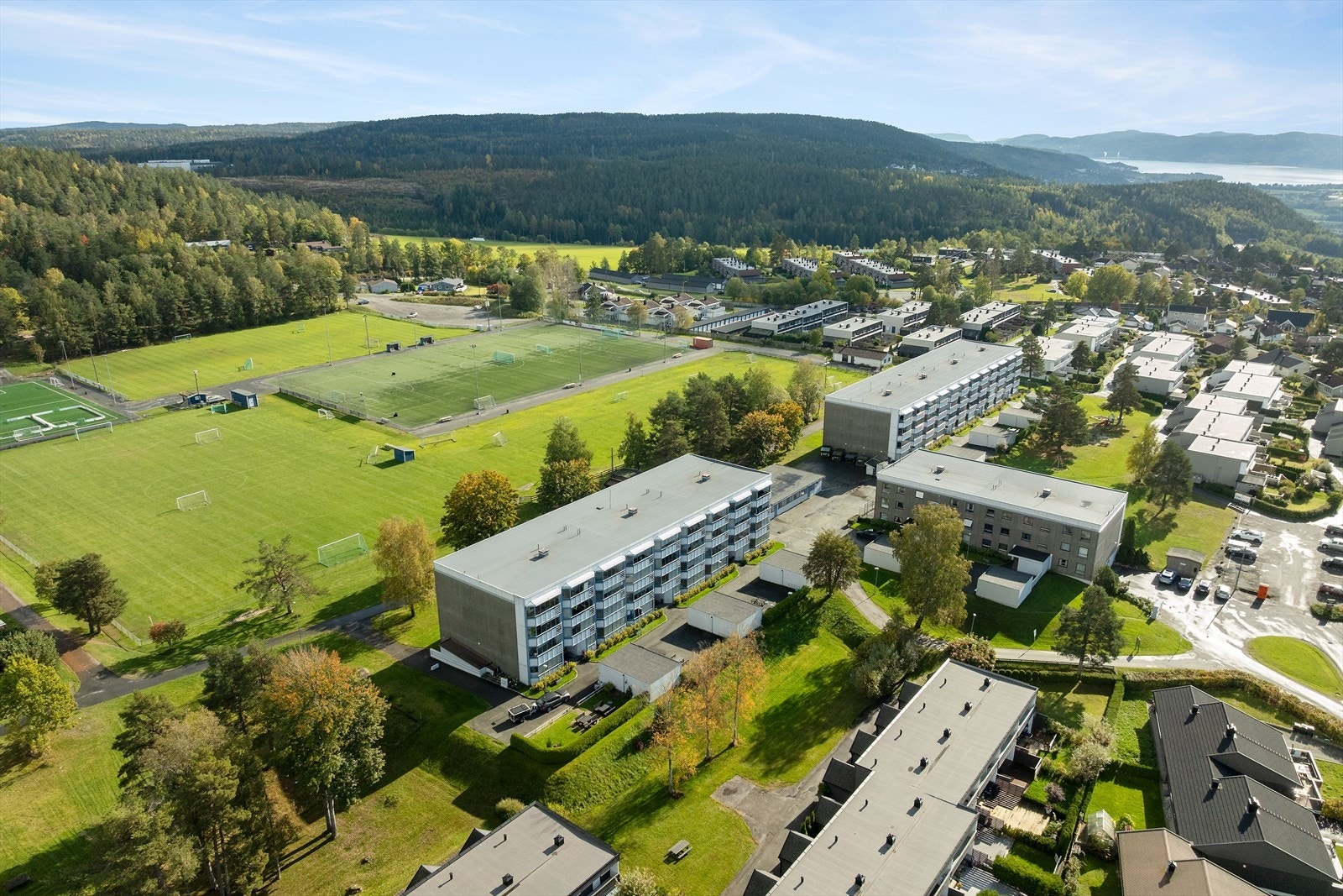 Dagligvareforretning og barnehage i kort gangavstand fra boligen. Kort vei til skog og mark med flott helårs turterreng. Galleribilde