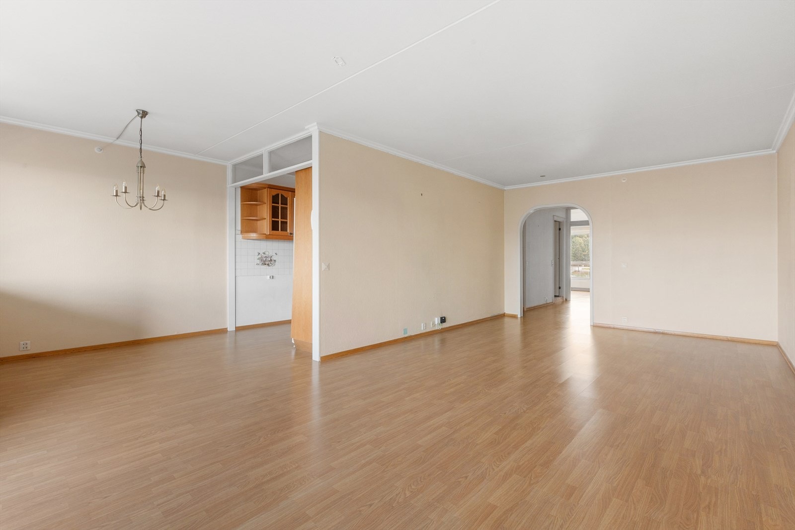 Rommets størrelse gir gode møbleringsmuligheter, til å kunne møblere med en komfortabel sofagruppe og et større spisebord. Tv og internett via Telenor inkludert i fellskostnader Galleribilde