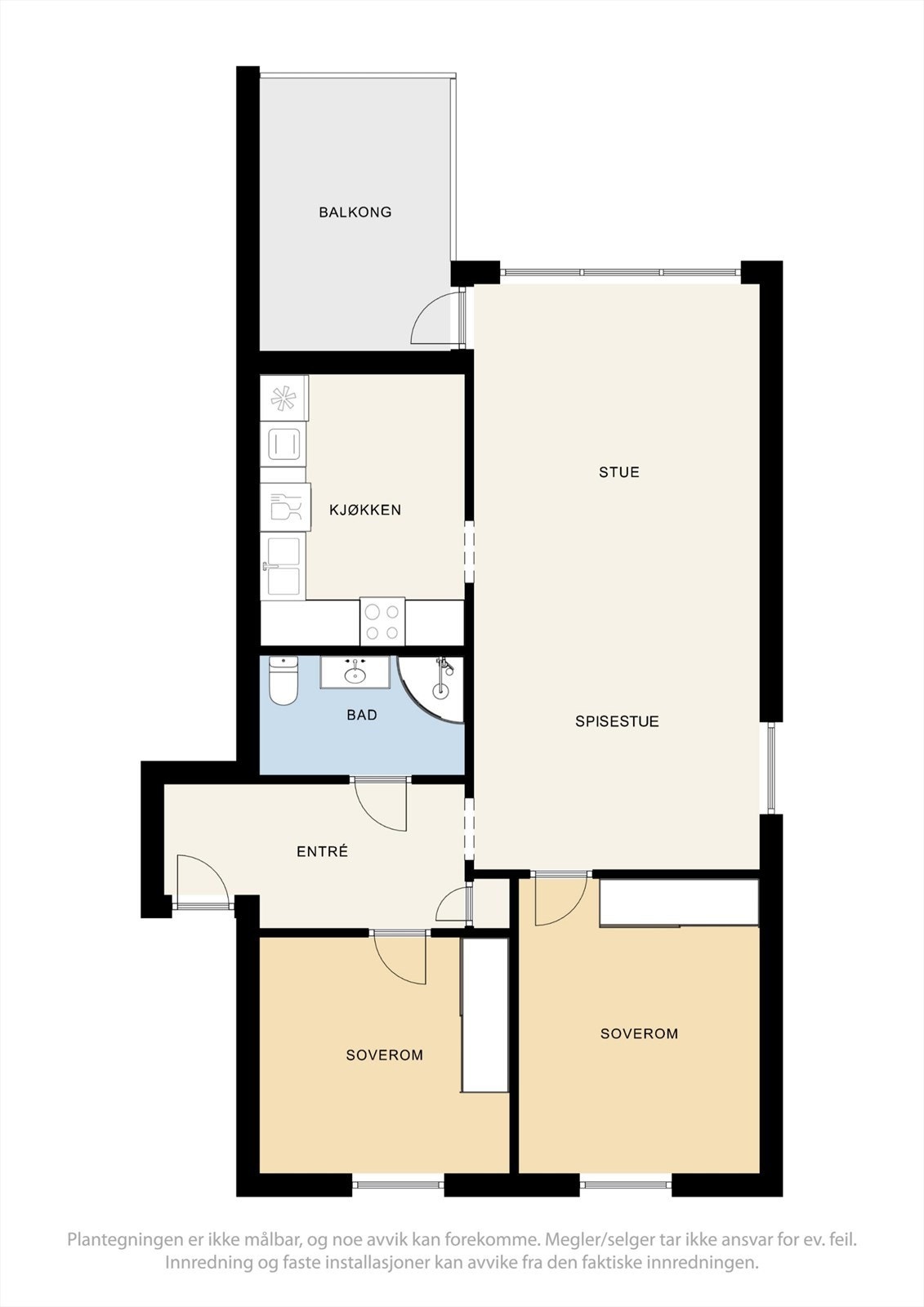 Planskisse 3. etasje Galleribilde