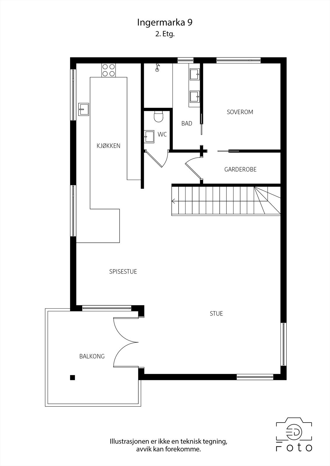 Plantegning 2. etasje Galleribilde