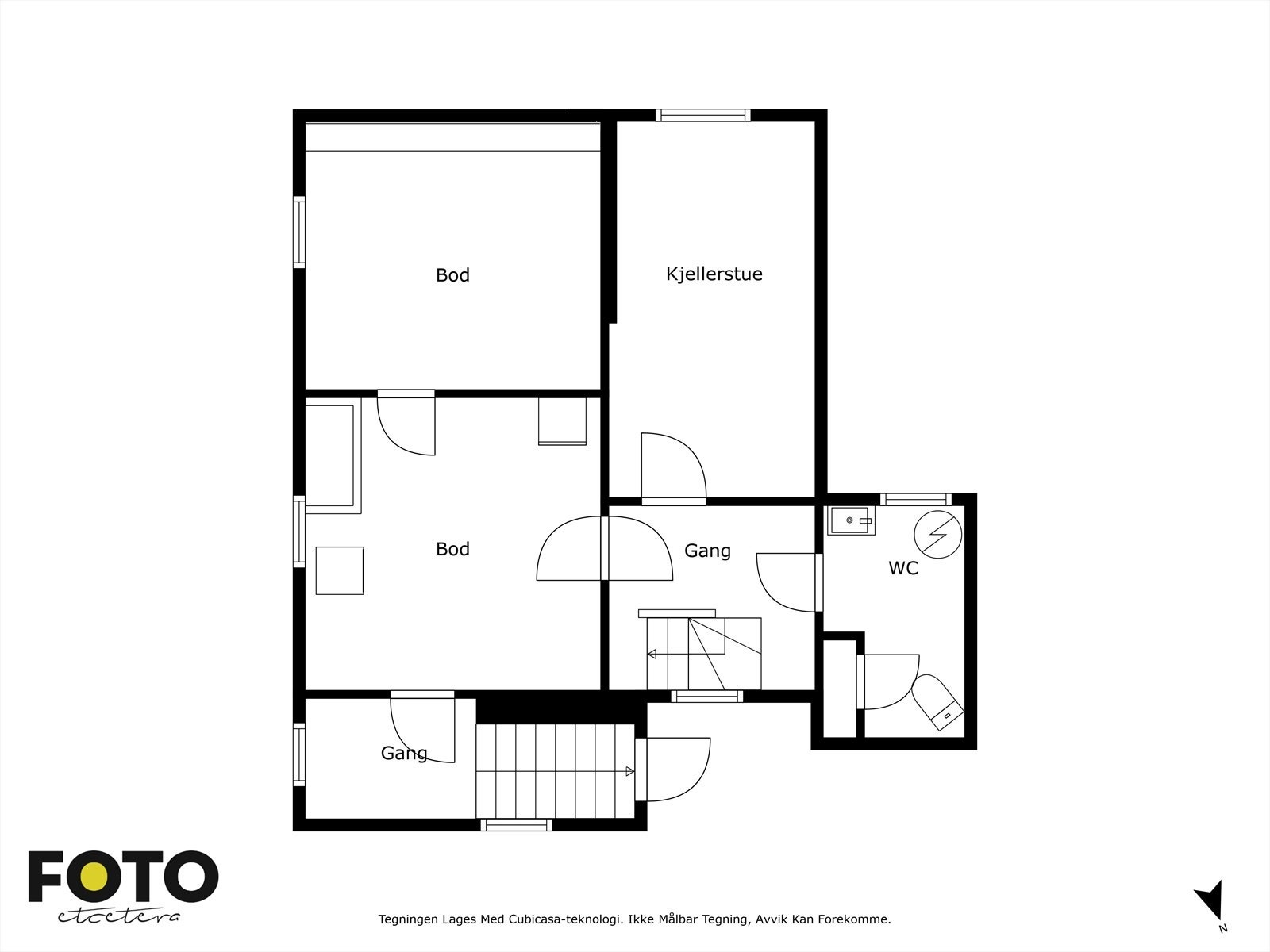 Plantegning kjeller Galleribilde