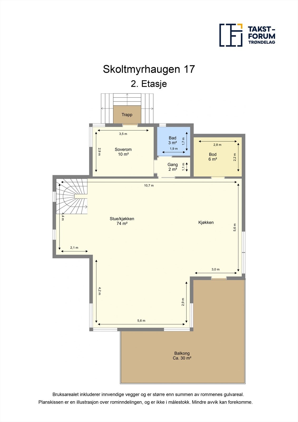 Planskisse 2. etasje Galleribilde