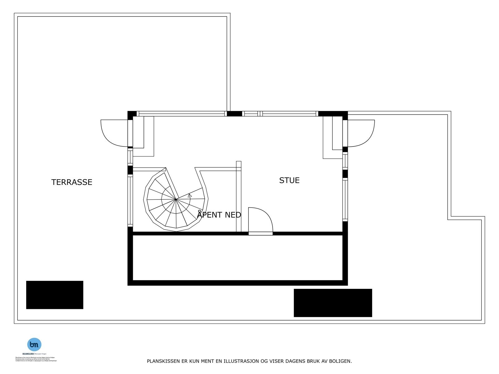 Plantegning 5. etg. Galleribilde
