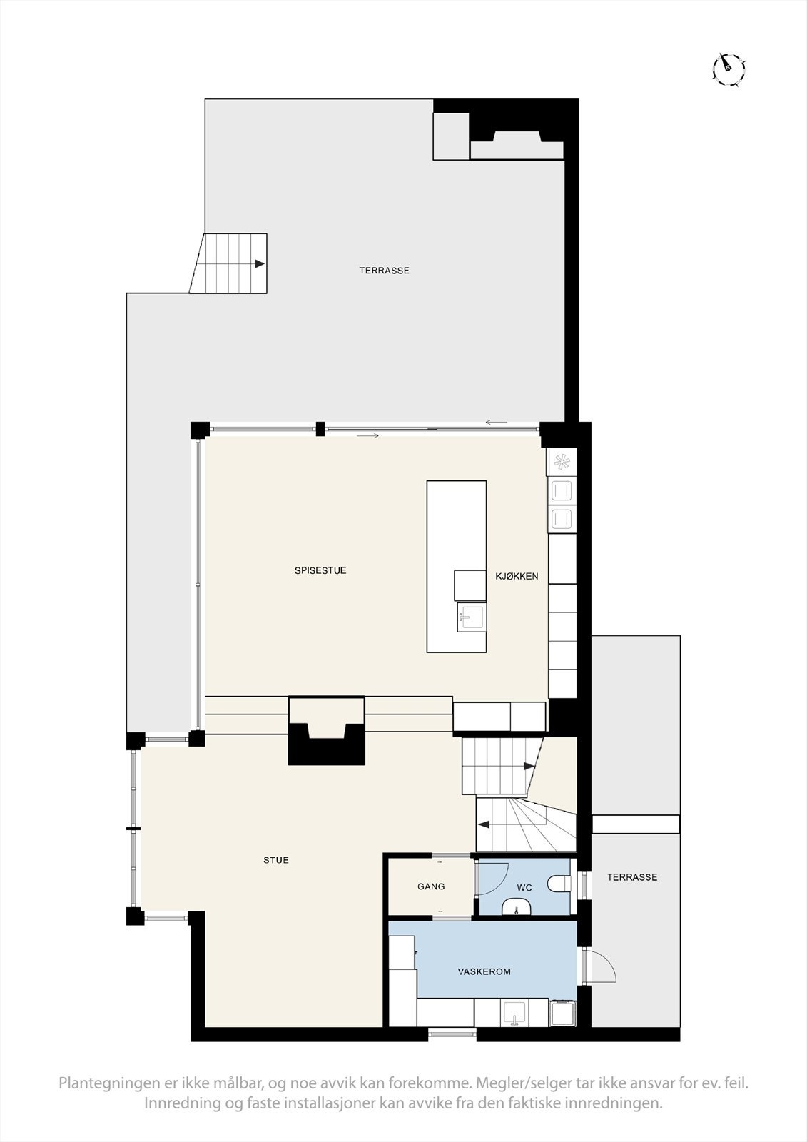 Plantegning første etasje Galleribilde