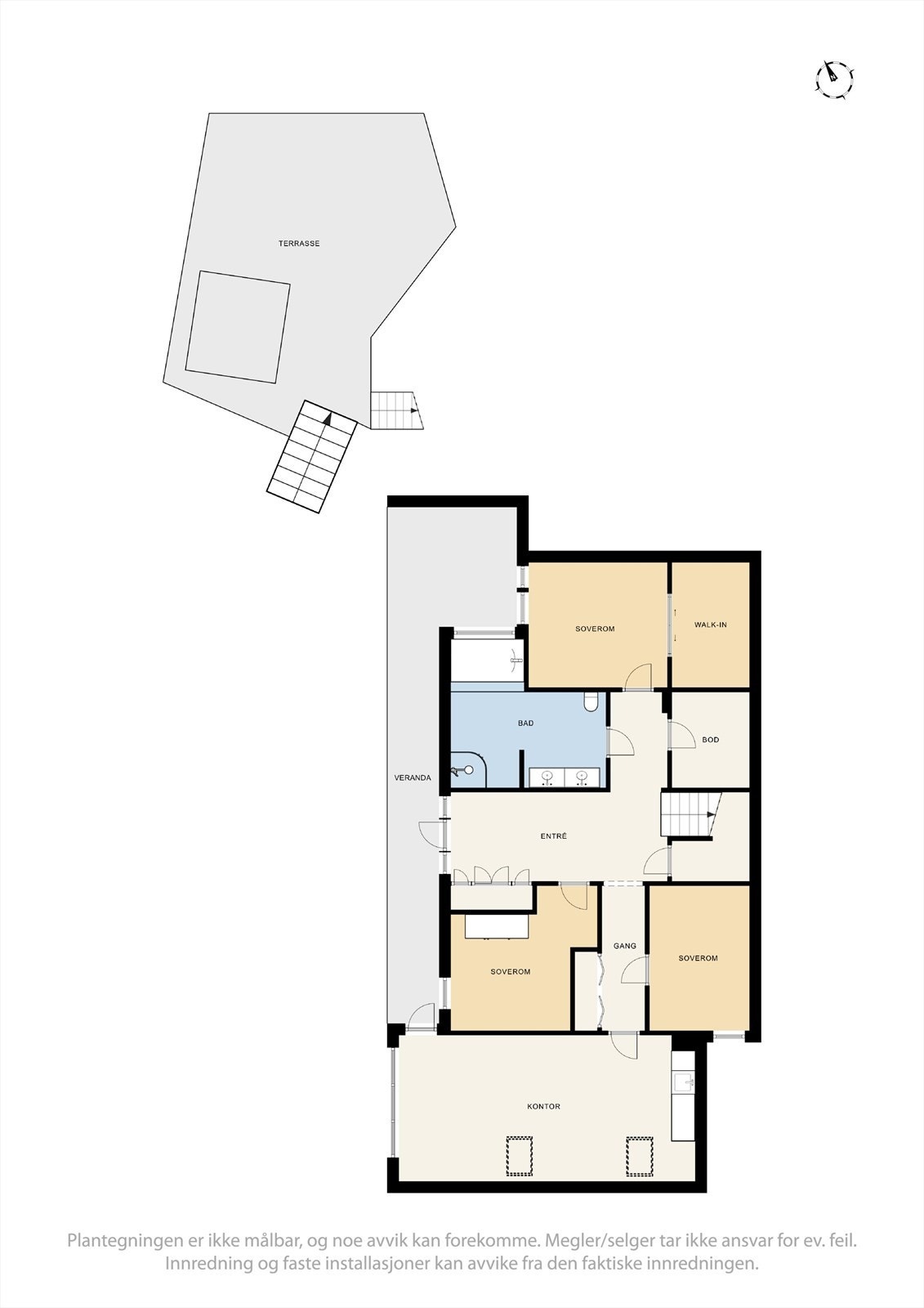 Plantegning underetasje Galleribilde