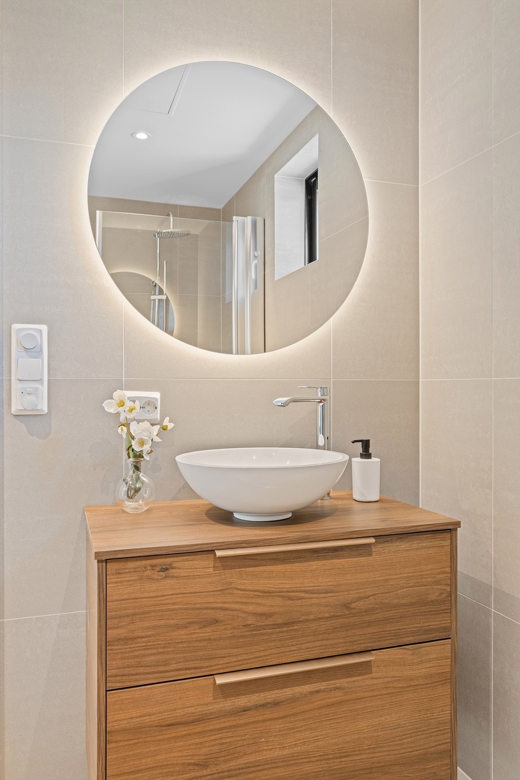 Flott innredning på bad Galleribilde