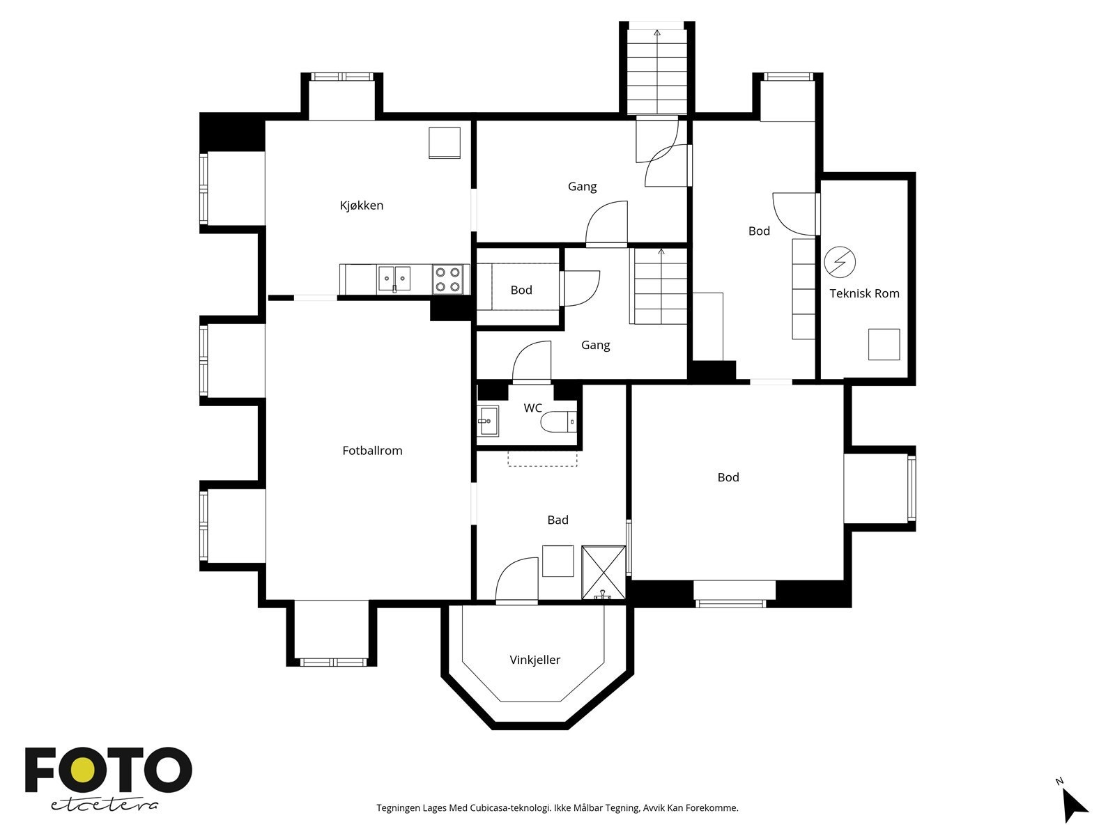 Veiledende planskisse kjeller. Ikke målbar Galleribilde