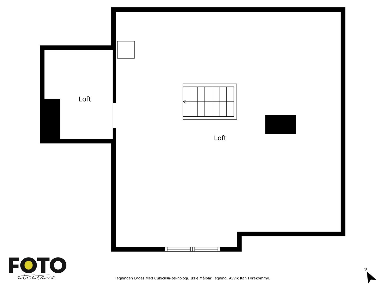 Veiledende planskisse loft. Ikke målbar Galleribilde