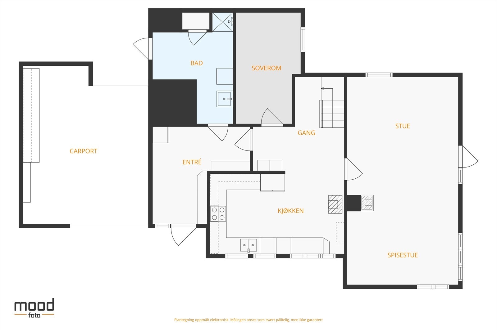 Plantegning 1. etg. Galleribilde