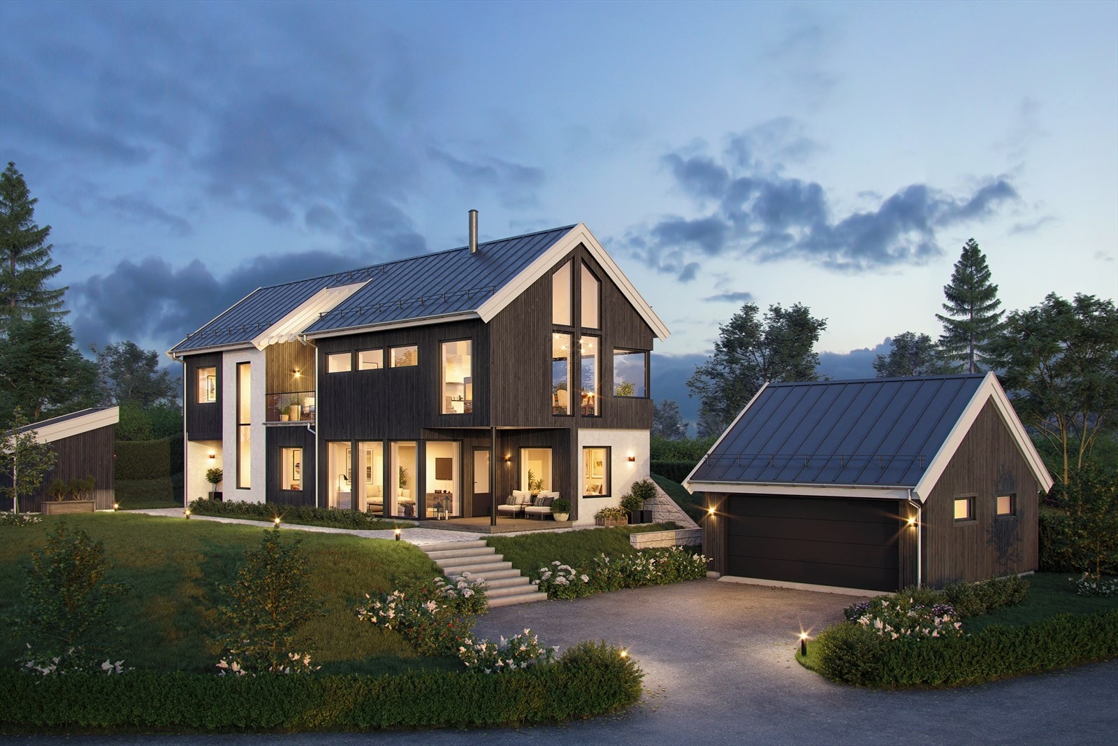 Eksempel på bolig som kan settes opp på tomta Galleribilde