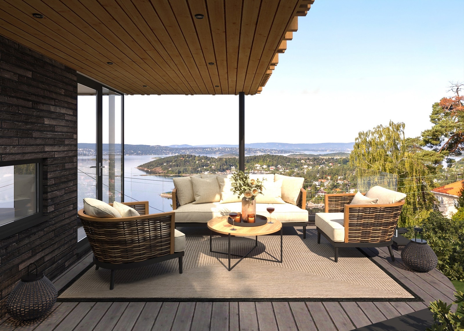 Illustrasjon av bolig som det er gitt rammetillatelse på Galleribilde