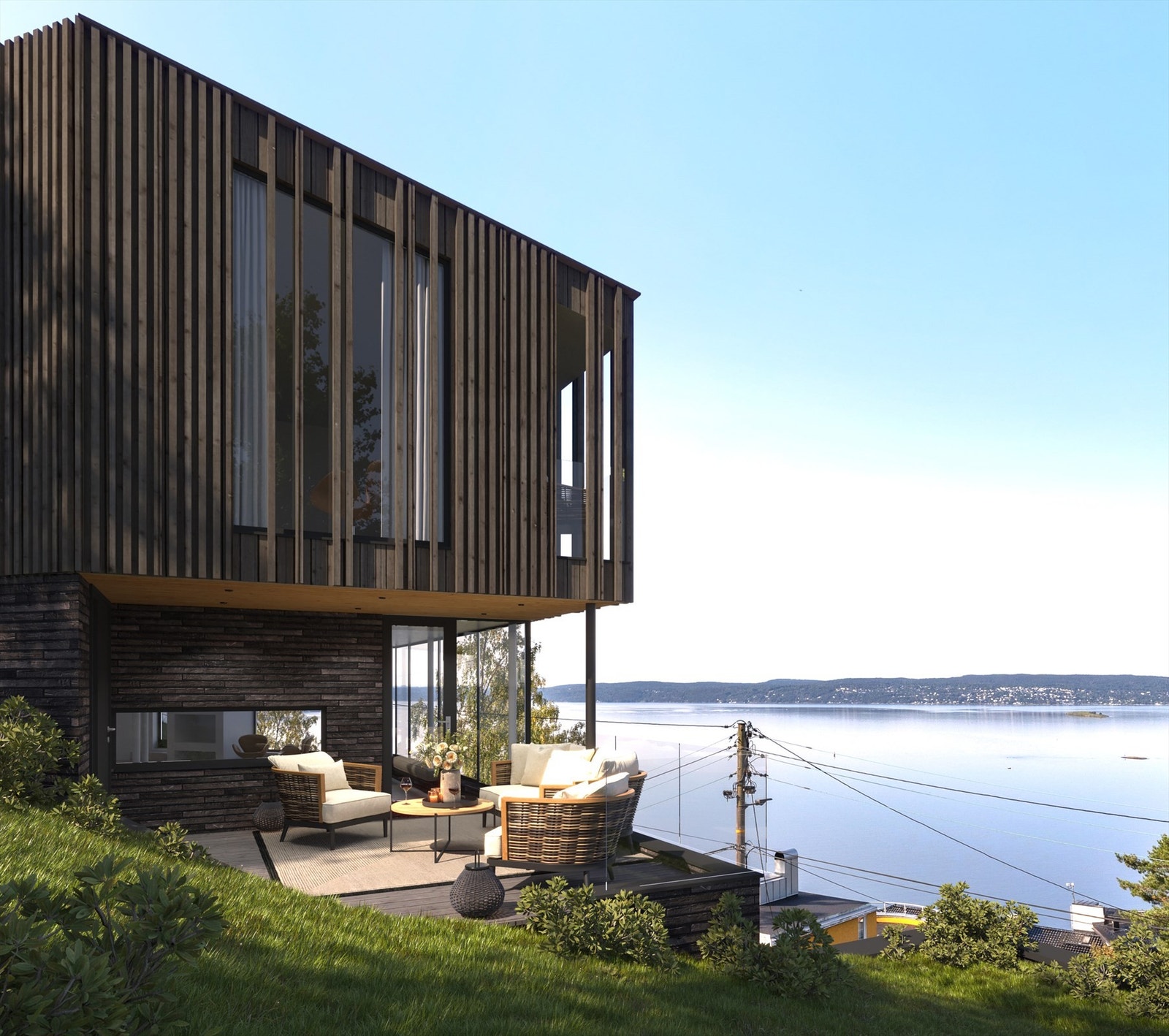 Illustrasjon av bolig som det er gitt rammetillatelse på Galleribilde