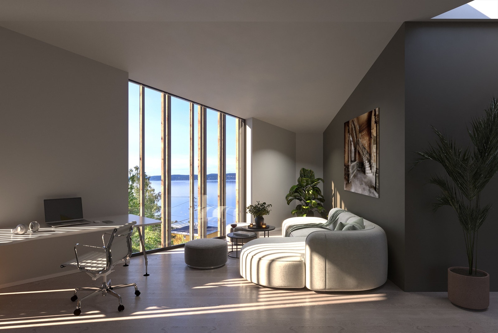 Illustrasjon av bolig som det er gitt rammetillatelse på Galleribilde