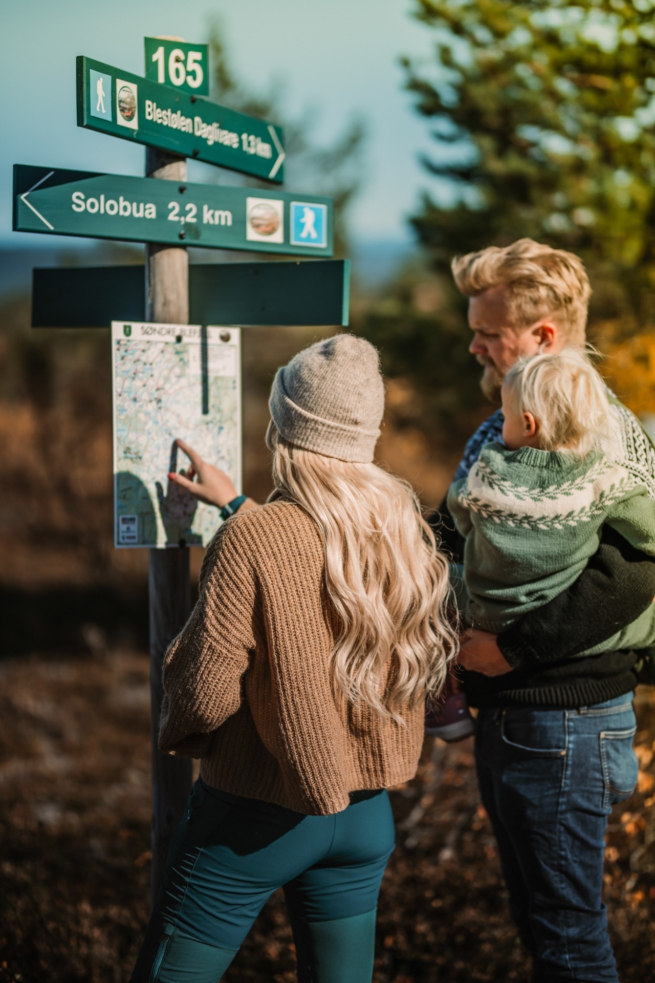 Blefjell byr på oppmerkede stier og turløyper – perfekt for aktive familier hele året Galleribilde