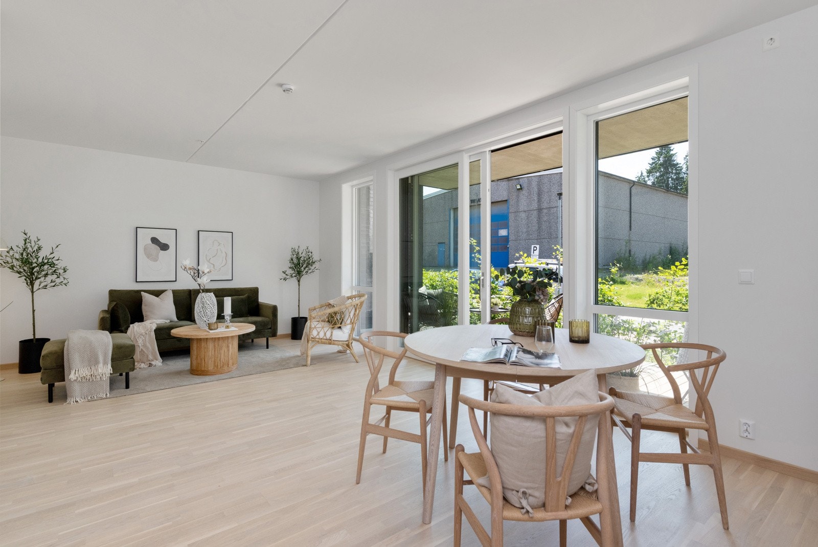 Leiligheten har behagelig vannbåren gulvvarme. Galleribilde