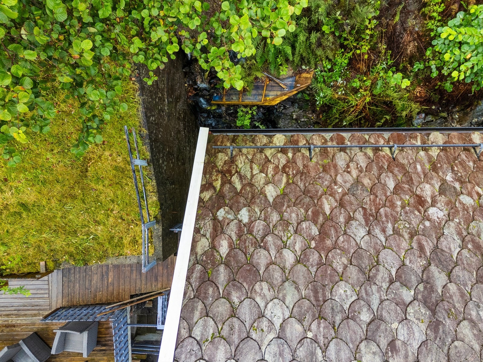 Det har gått et ras bak huset Galleribilde