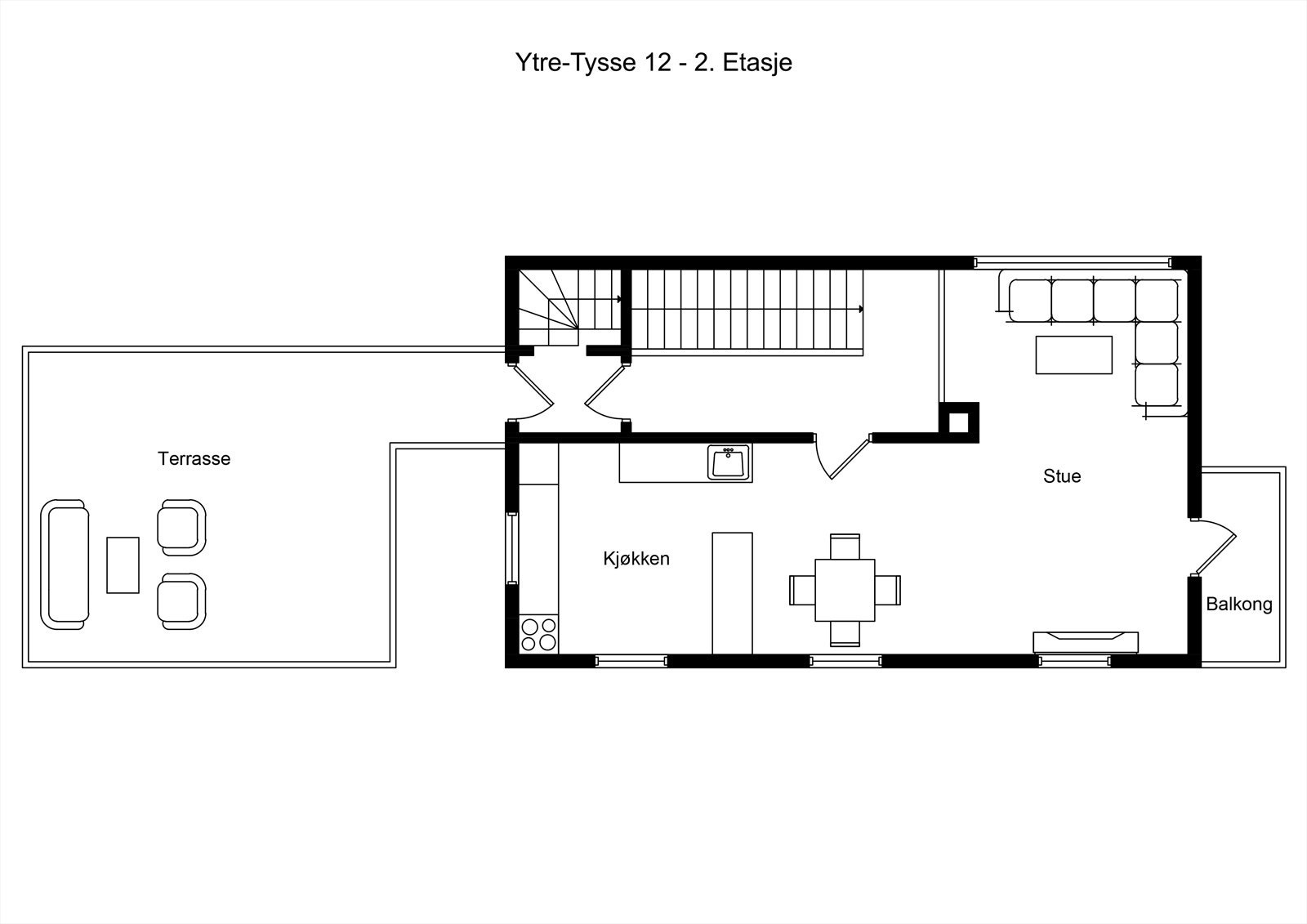 Plantegning 2. etasje Galleribilde