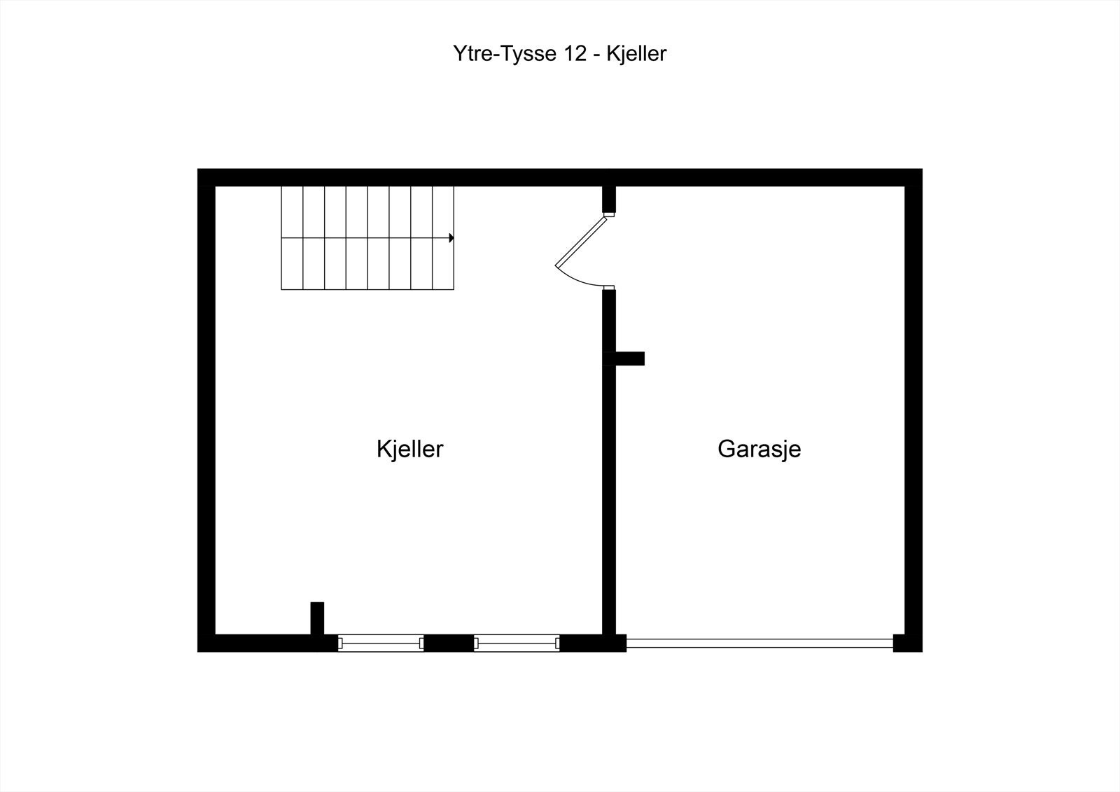 Plantegning kjeller Galleribilde