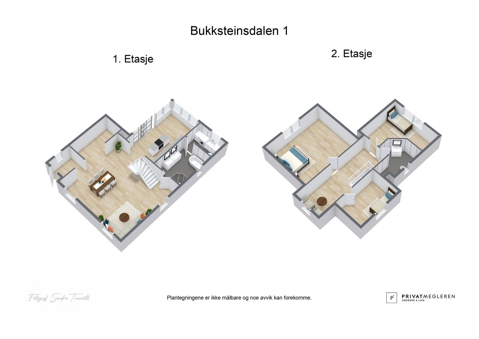 - 3D plantegning (ikke målbart) - Galleribilde