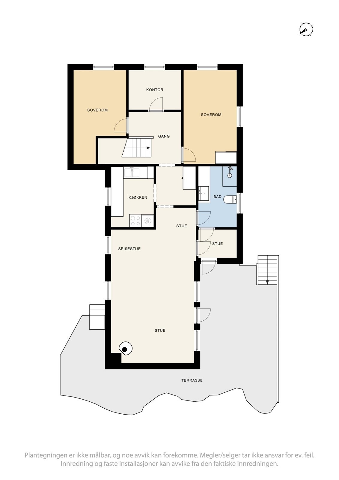 Plantegning 1. etasje. Galleribilde