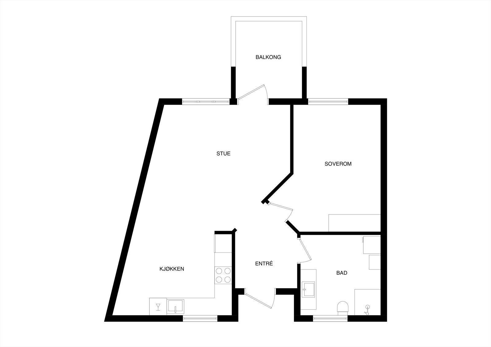 I tilleg er disponerer leiligheten en bod som gir ekstra lagringsplass til sesongutstyr og lignende i kjelleren. Galleribilde