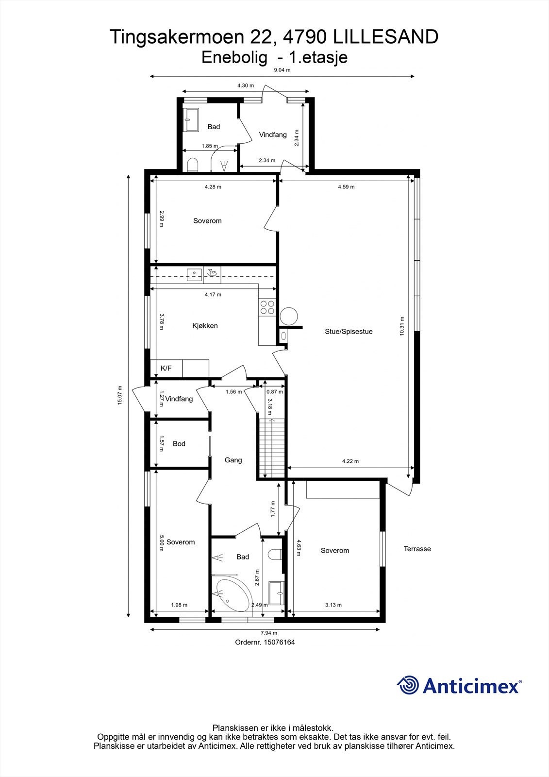 Plantegning - 1. etasje Galleribilde