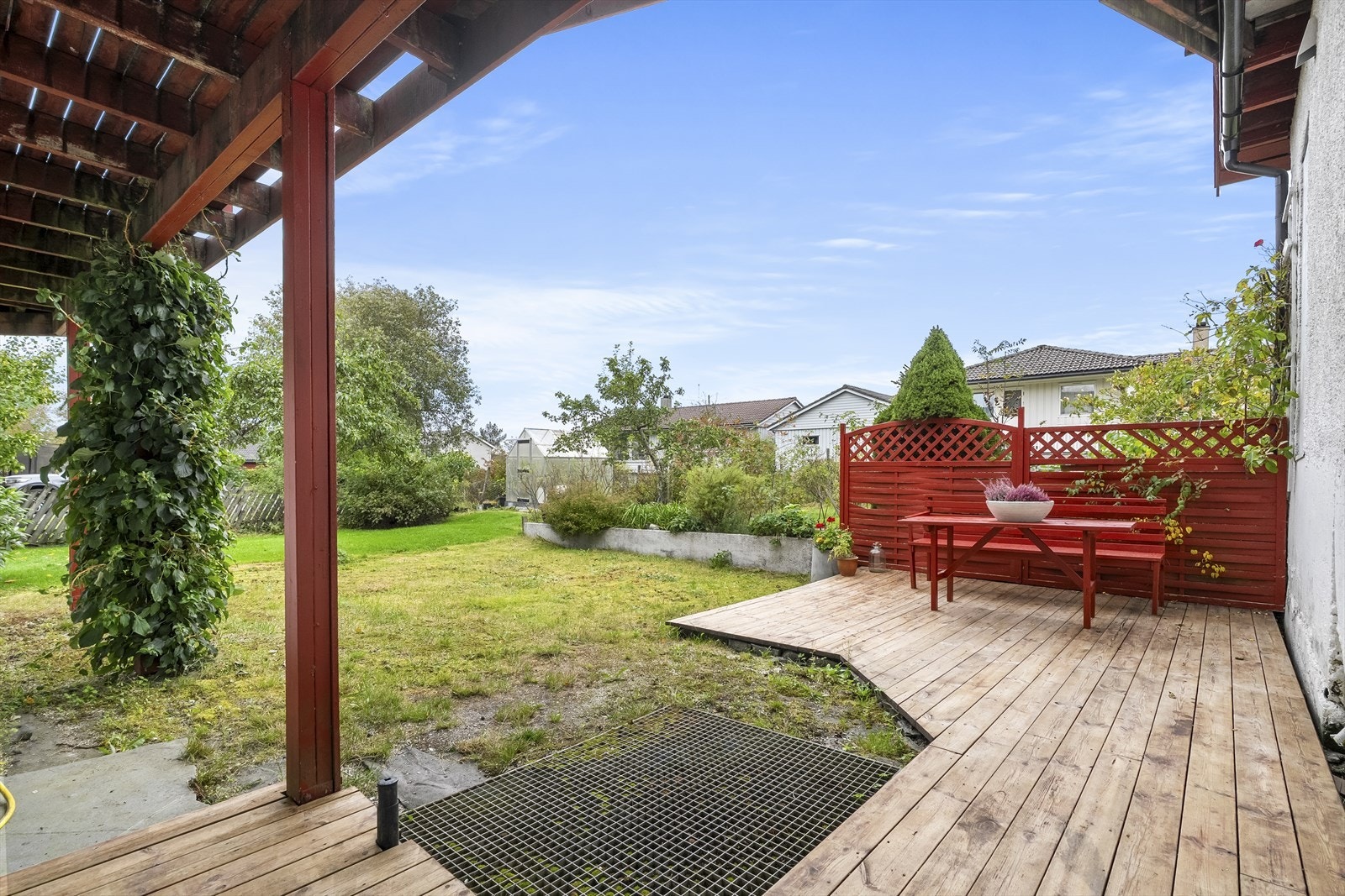 Terrasse ved utleigedel Galleribilde