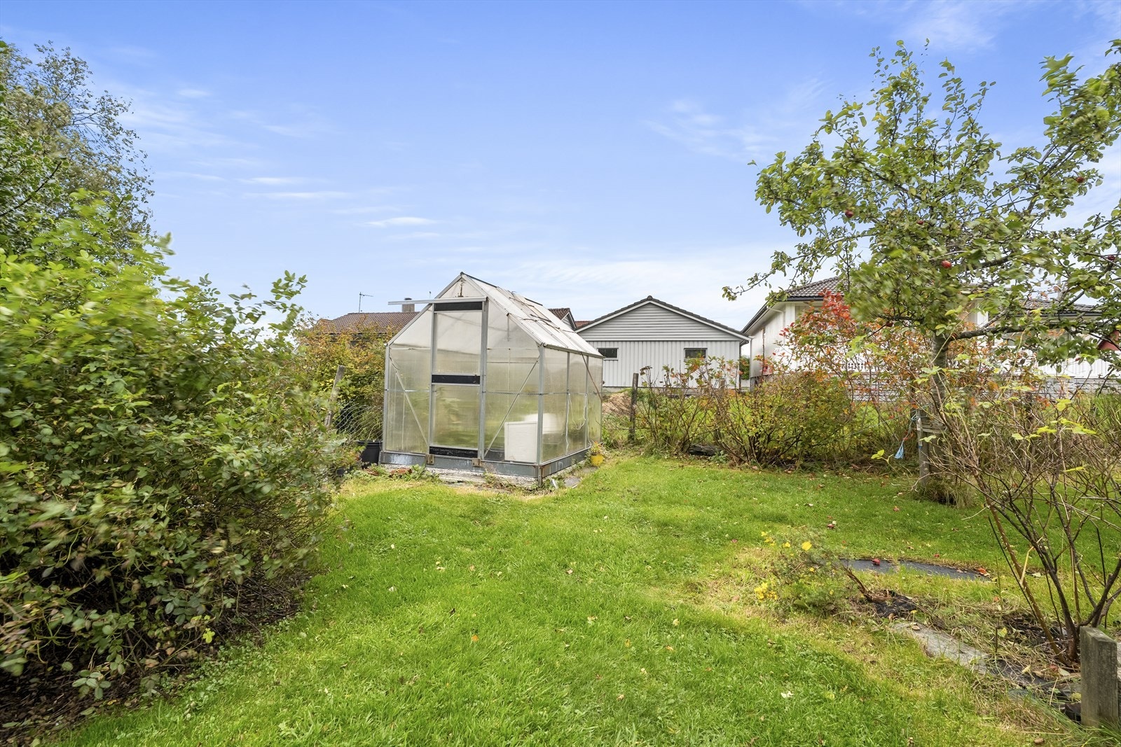 Drivhus i hagen følgjer med Galleribilde