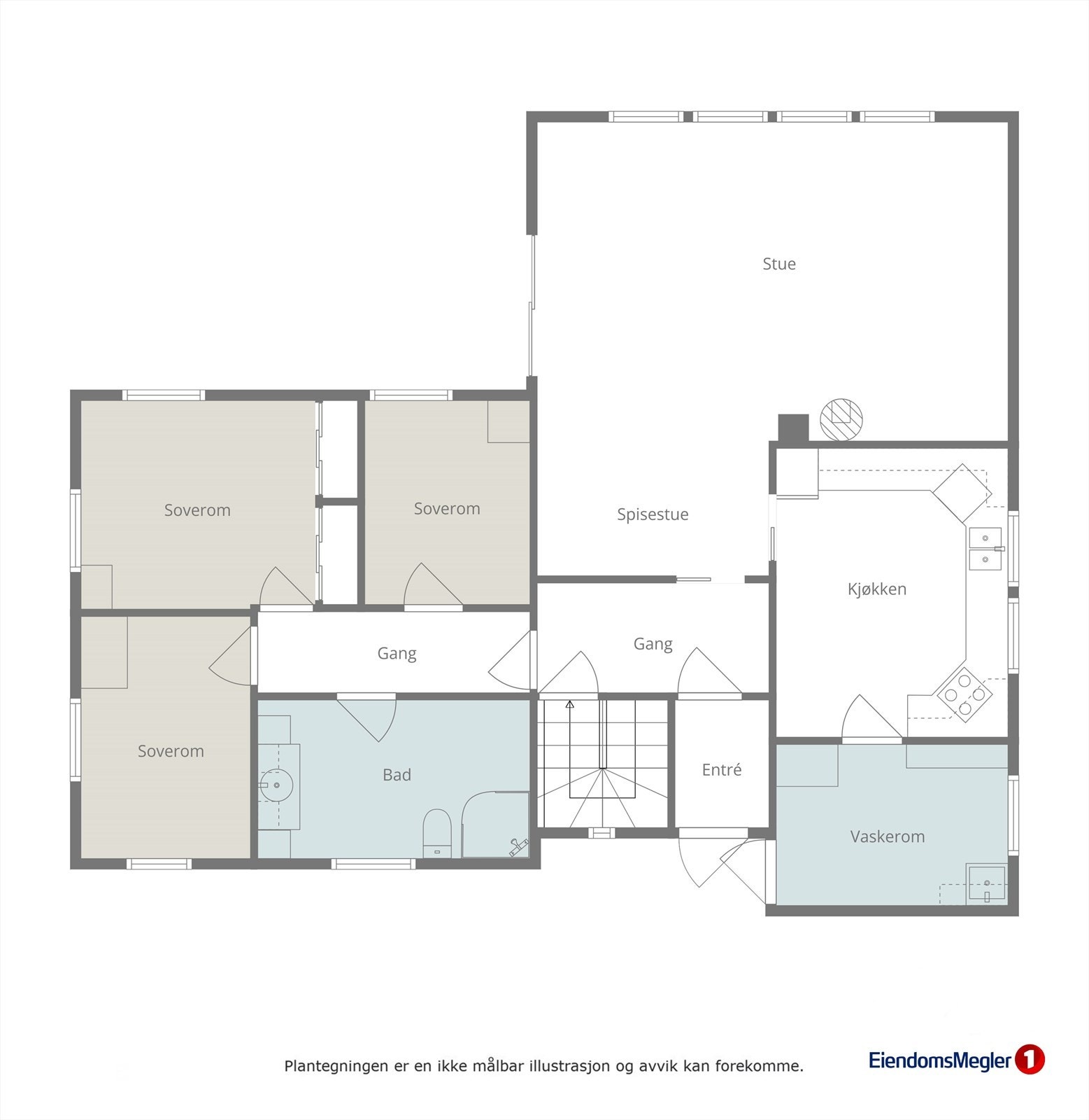 Planteikning hovudplan Galleribilde