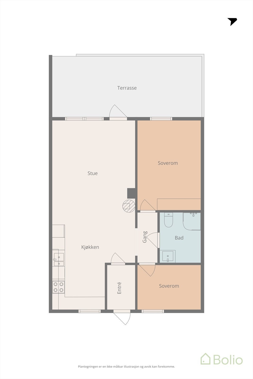 Plantegning Galleribilde