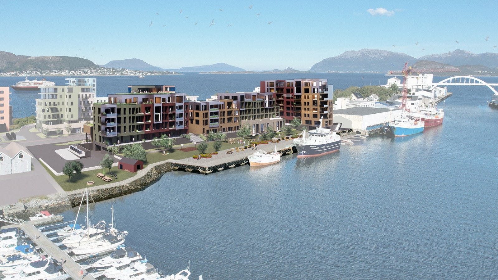 Tonningsgate. Illustrasjon: Kibsgaard-Petersen. Galleribilde