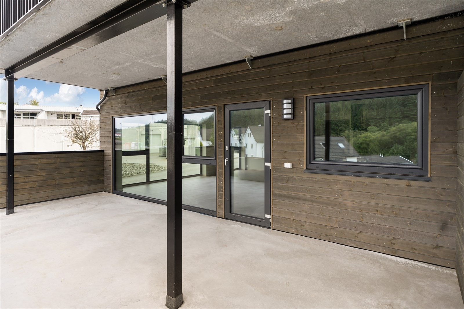 Terrassen er delvis overbygget Galleribilde