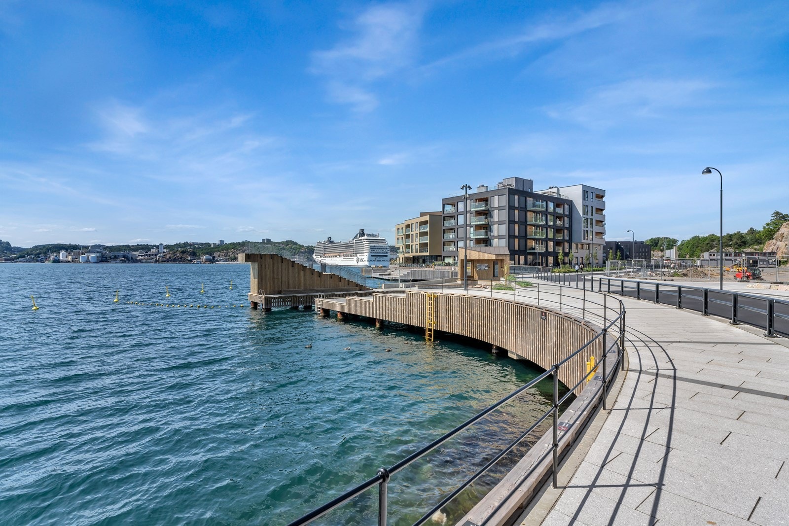 Eiendommen grenser til badeanlegget Sjølyst bad Galleribilde