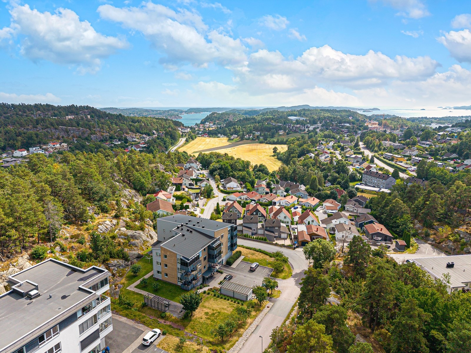 Her bor du med naturen rett utenfor døren. Innen gangavstand finner du vakre tur- og rekreasjonsområder. Galleribilde