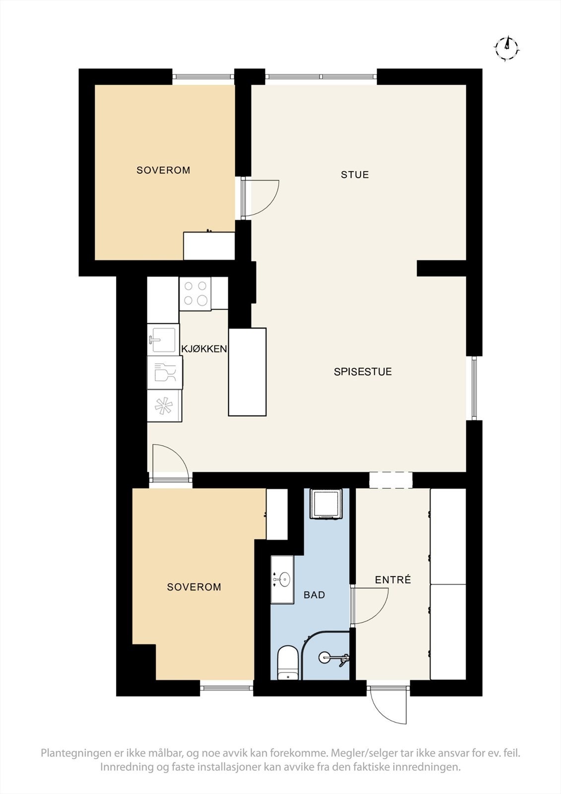 Kjelleretasje utleieleilighet. Galleribilde