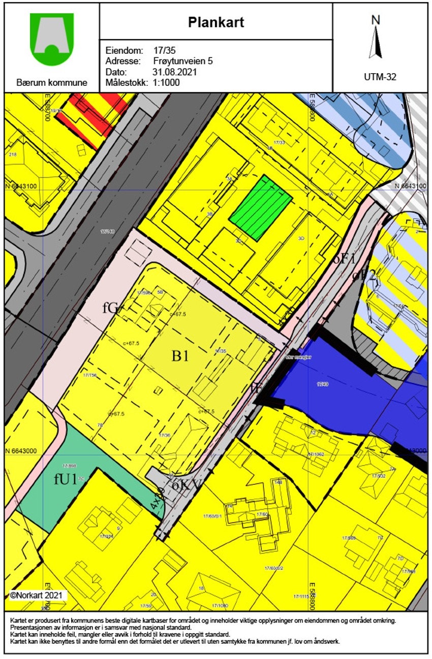 Reguleringskart Galleribilde