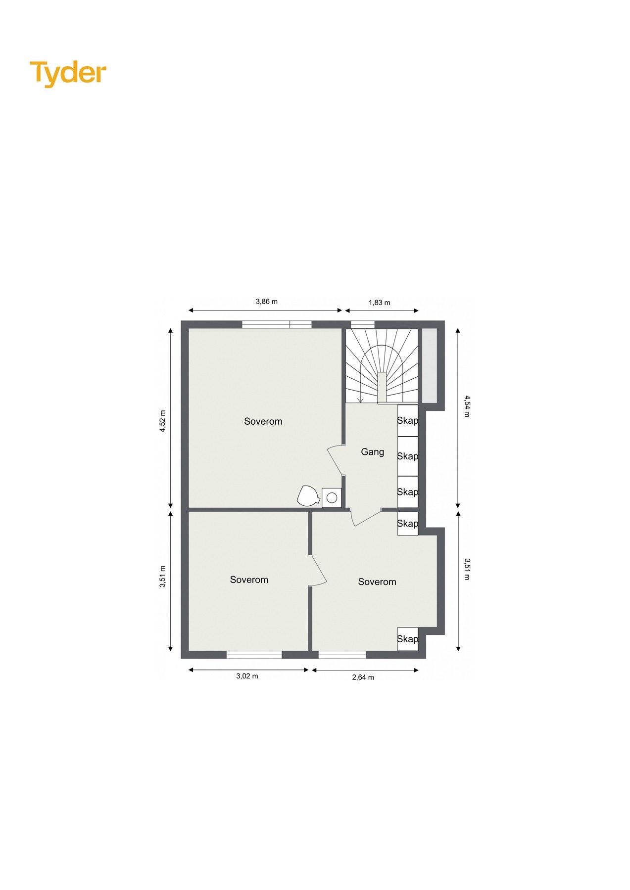Øvre etasje | Hofsfossveien 115 | EIE eiendomsmegling Galleribilde