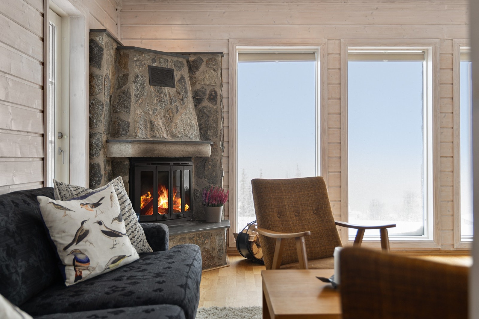Hyggelig peiskrok som innbyr til varme og gode samtaler. Galleribilde