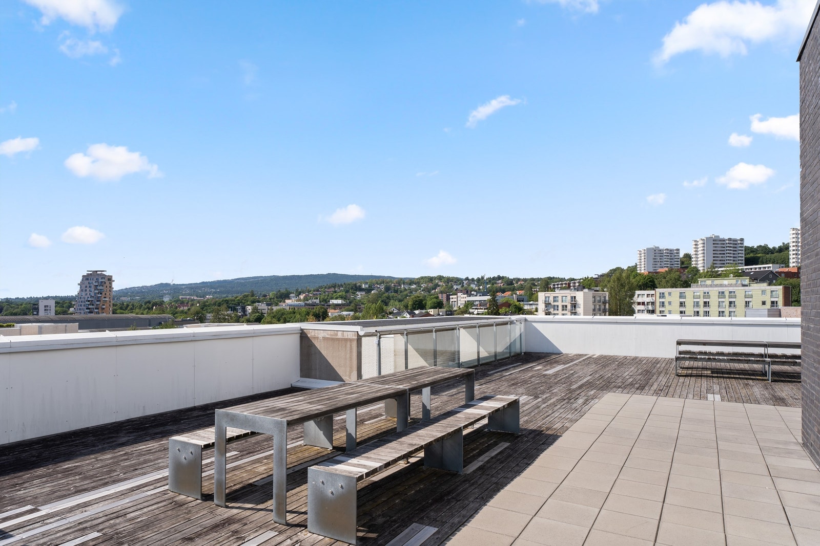 Felles takterrasse. Galleribilde
