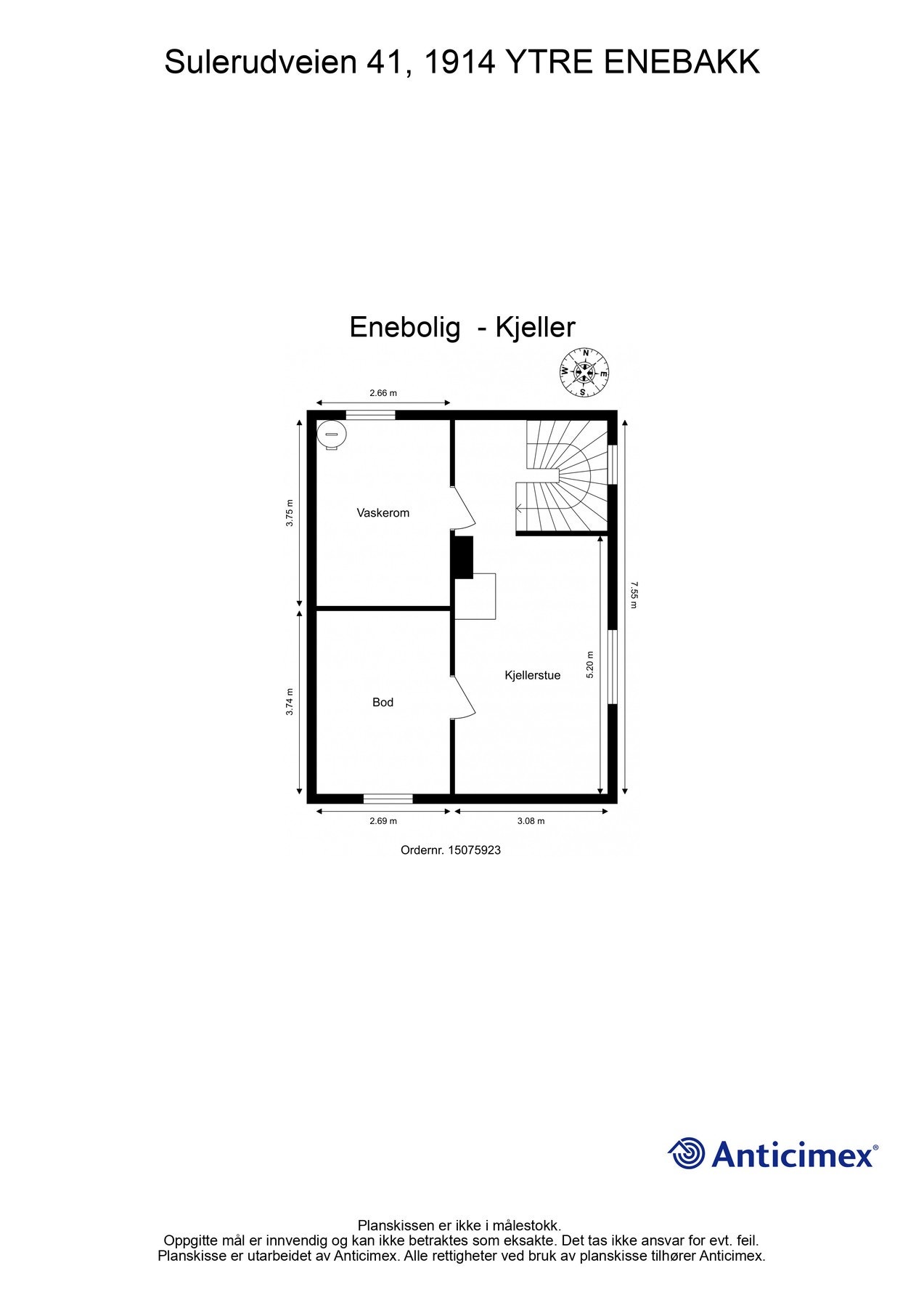 Plantegning kjeller Galleribilde