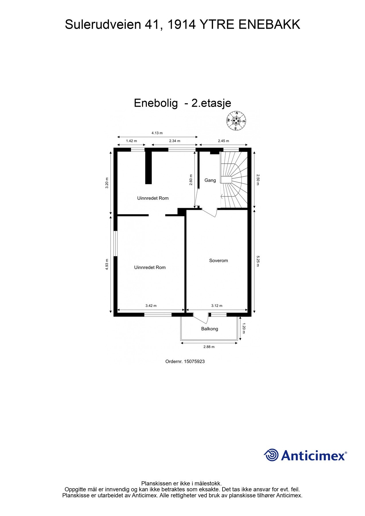 Plantegning 2. etasje Galleribilde