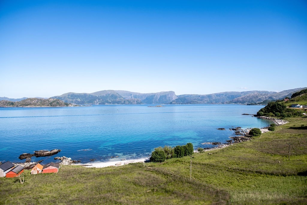 Halsøyrsanden og utsikt mot Stadhavet Galleribilde