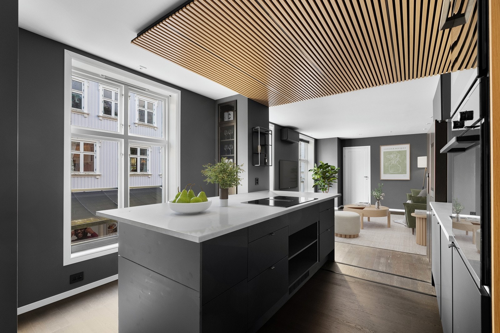 Leiligheten tilbyr en kombinasjon av komfort og stil. Galleribilde