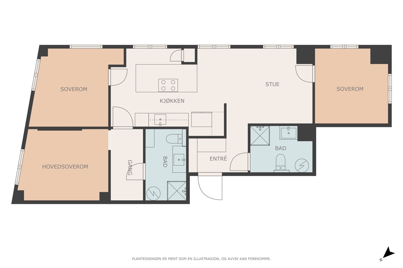Plantegning Galleribilde