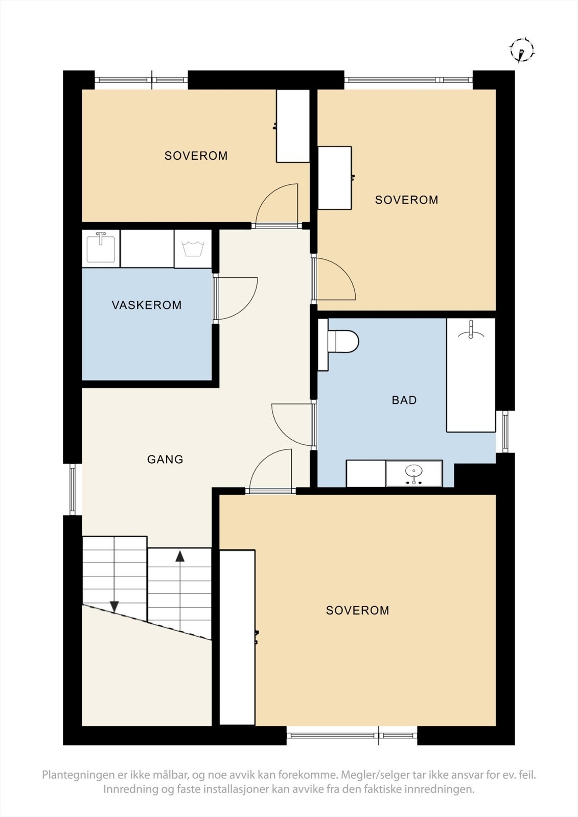 Plantegning 2. etasje. Galleribilde